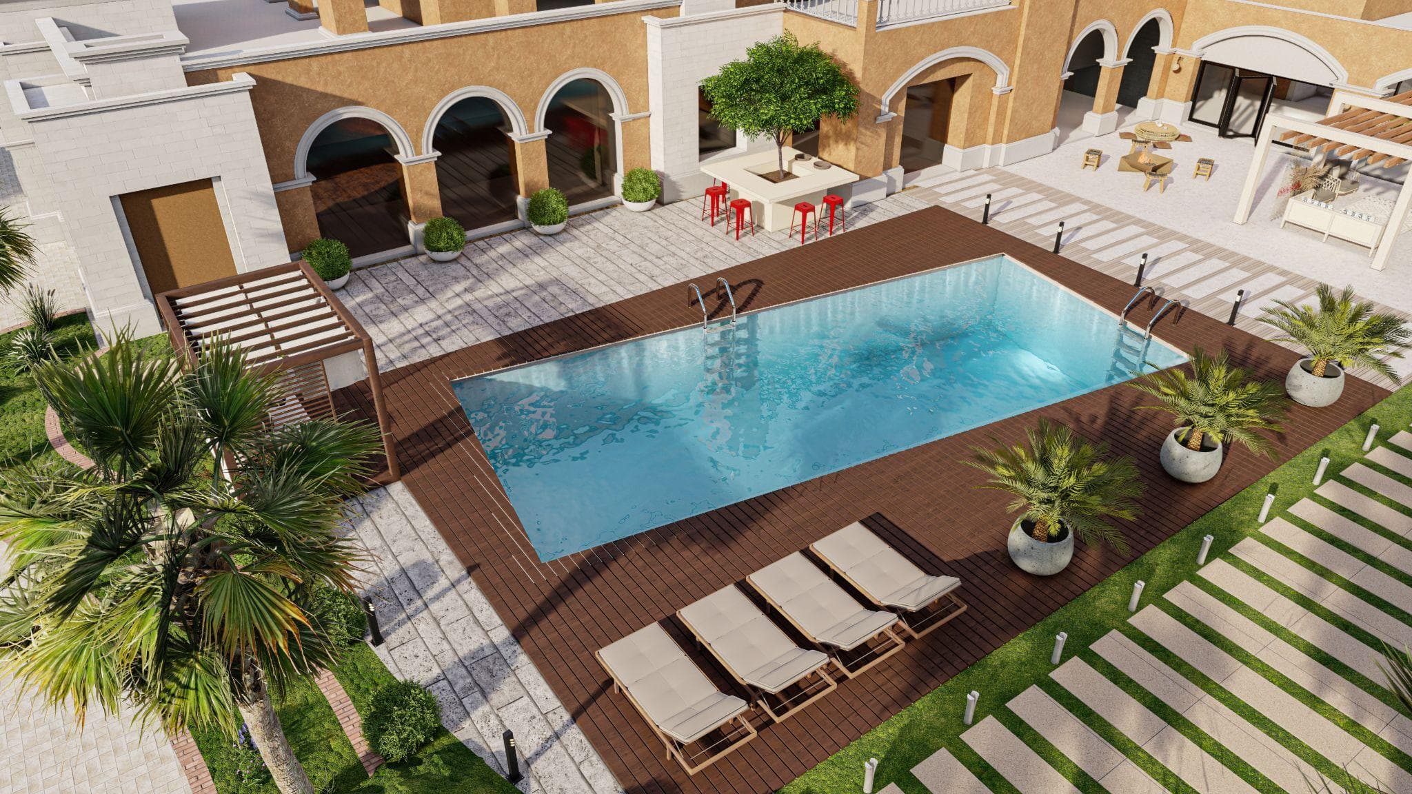 M.A Residence landscape design in Madaba, Jordan — 2